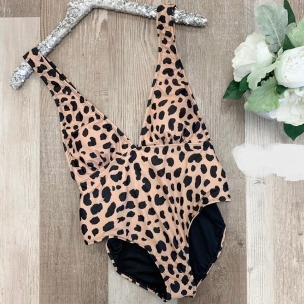 MOne piece leopard swimsuit
